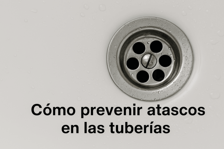 Cómo prevenir el atasco de tuberías