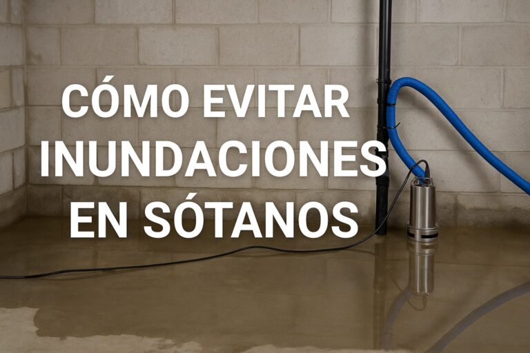 cómo evitar inundaciones en los sótanos
