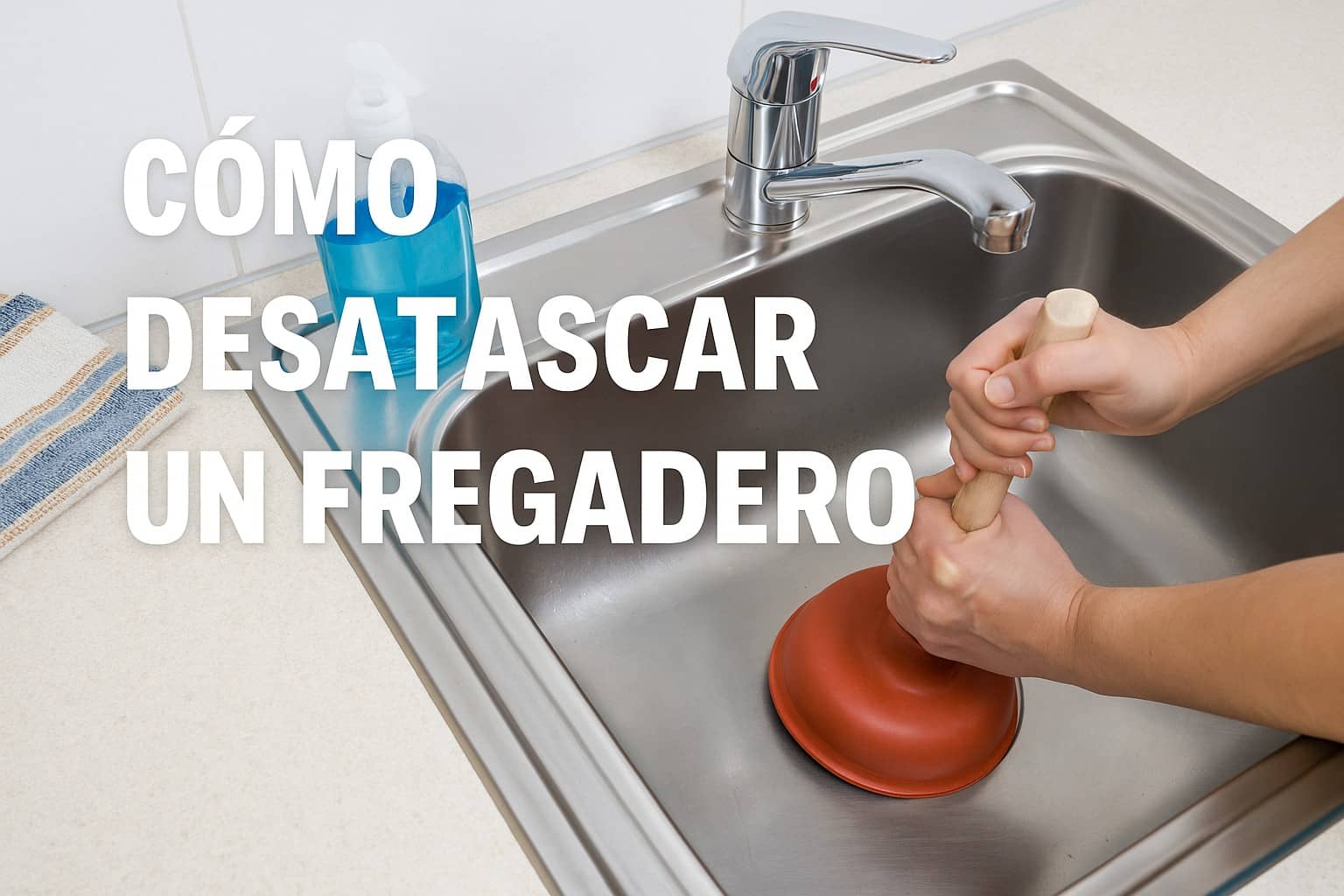 Cómo desatascar un fregadero paso a paso - Desatascos Hidropozo
