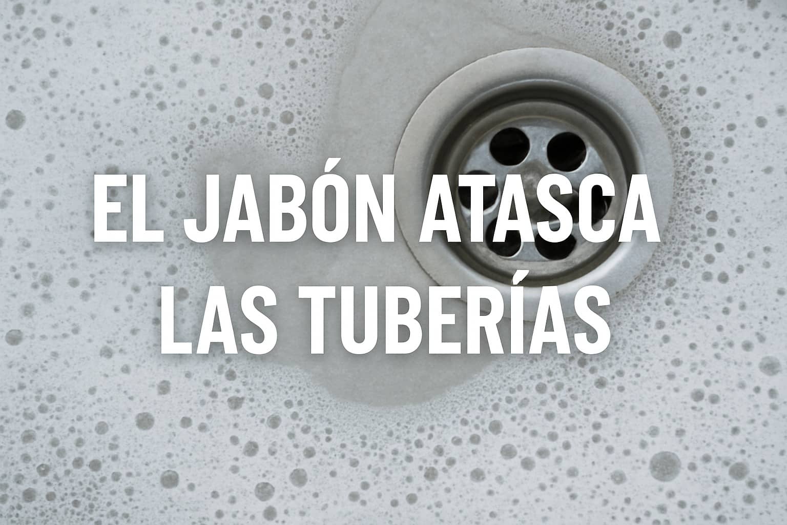 El jabón atasca las tuberías - Desatascos Hidropozo - Servicios Rápidos ...