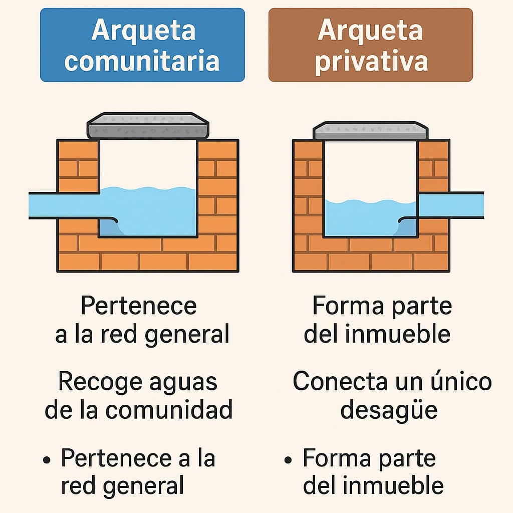 diferencias entre una arqueta comunitaria y una privativa