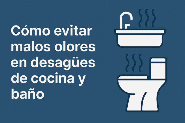 Malos olores en desagües de cocina y baño