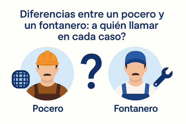 Diferencias entre poceros y fontaneros