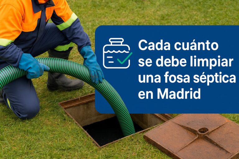 Cada cuanto tiempo se debe limpiar una fosa séptica en Madrid