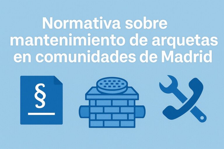 Normativa sobre mantenimiento de arquetas en la Comunidad de Madrid