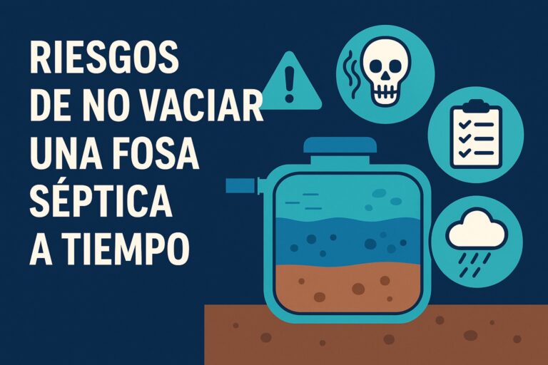 Riesgos de no vaciar una fosa séptica
