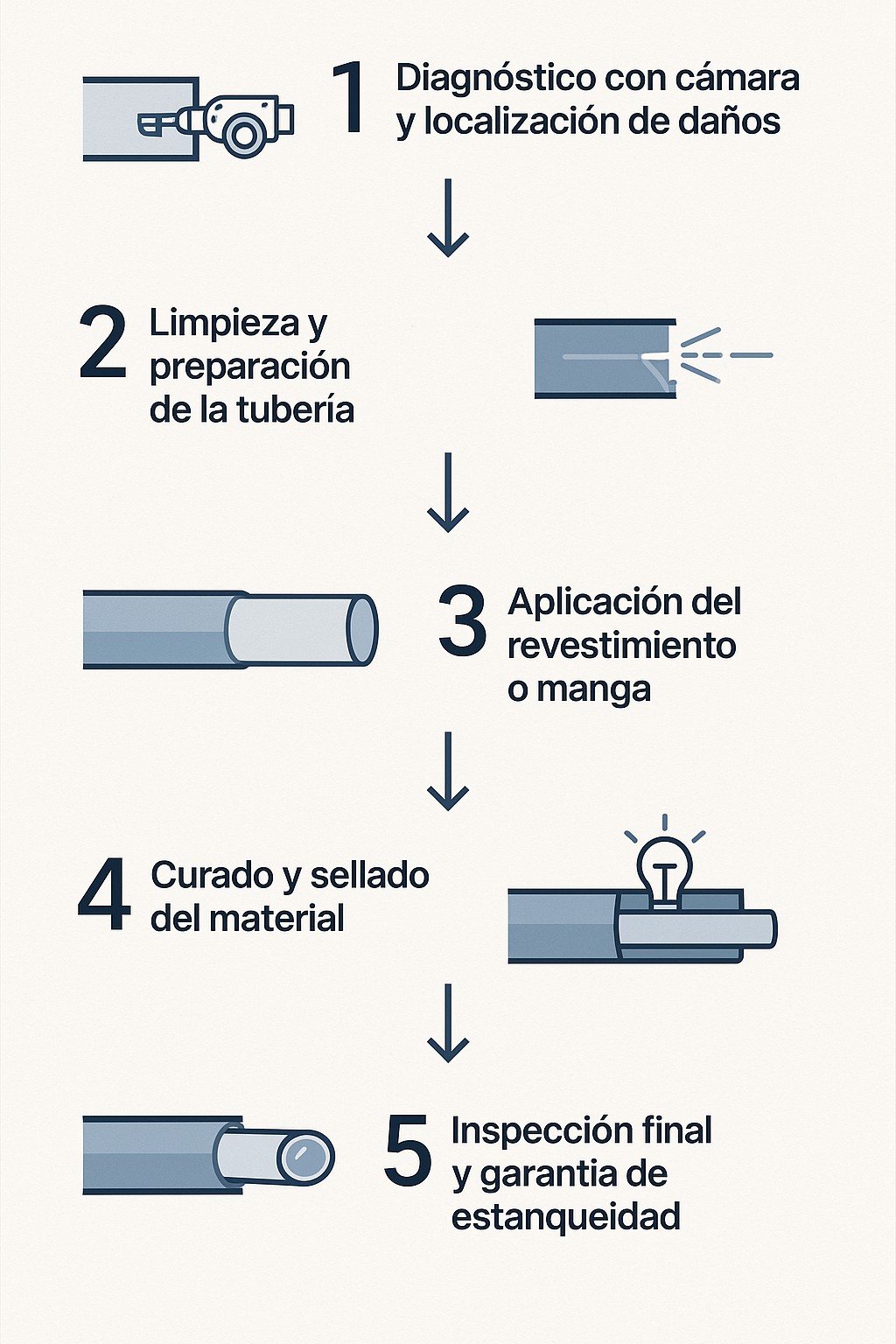 Cómo funciona la reparación de tuberías sin obras